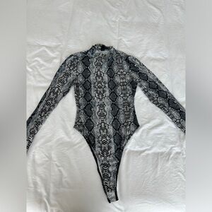 Shein snake pattern bodysuit